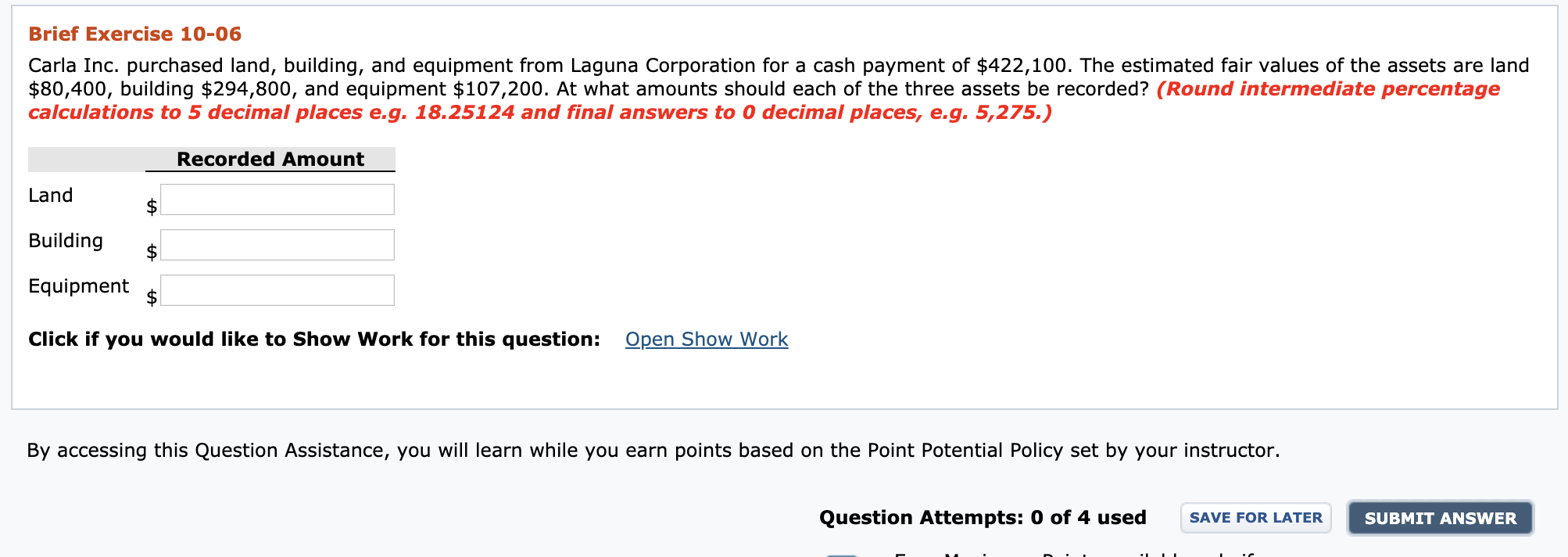 solved-brief-exercise-10-06-carla-inc-purchased-land-chegg