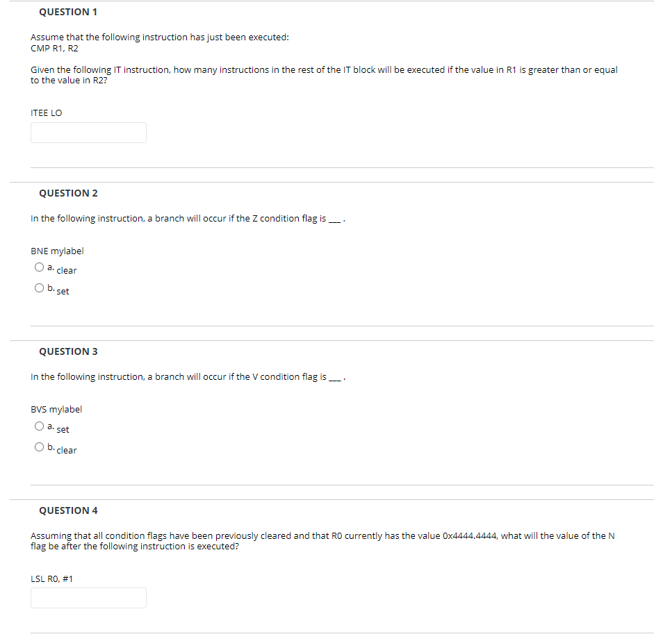 Solved QUESTION 1 Assume that the following instruction has | Chegg.com