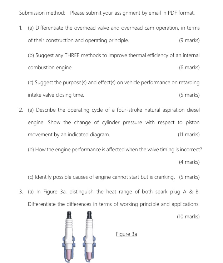 Internal Combustion Engine Question and Answer, PDF, Internal Combustion  Engine