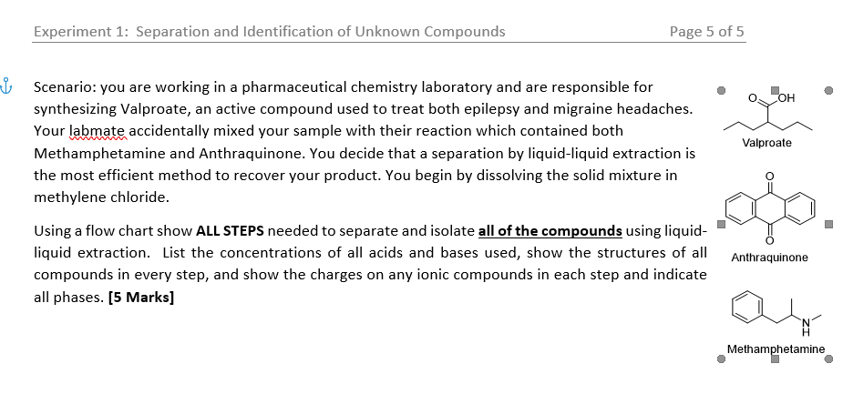 Solved Experiment 1: Separation and Identification of | Chegg.com