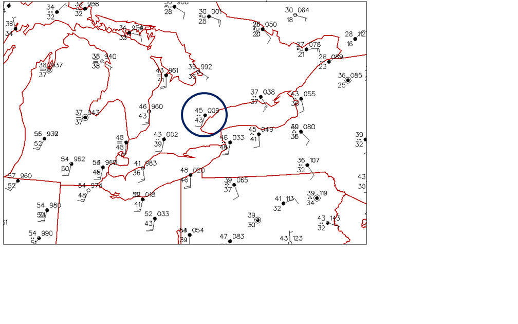 Solved Draw the front on the following surface map, using | Chegg.com