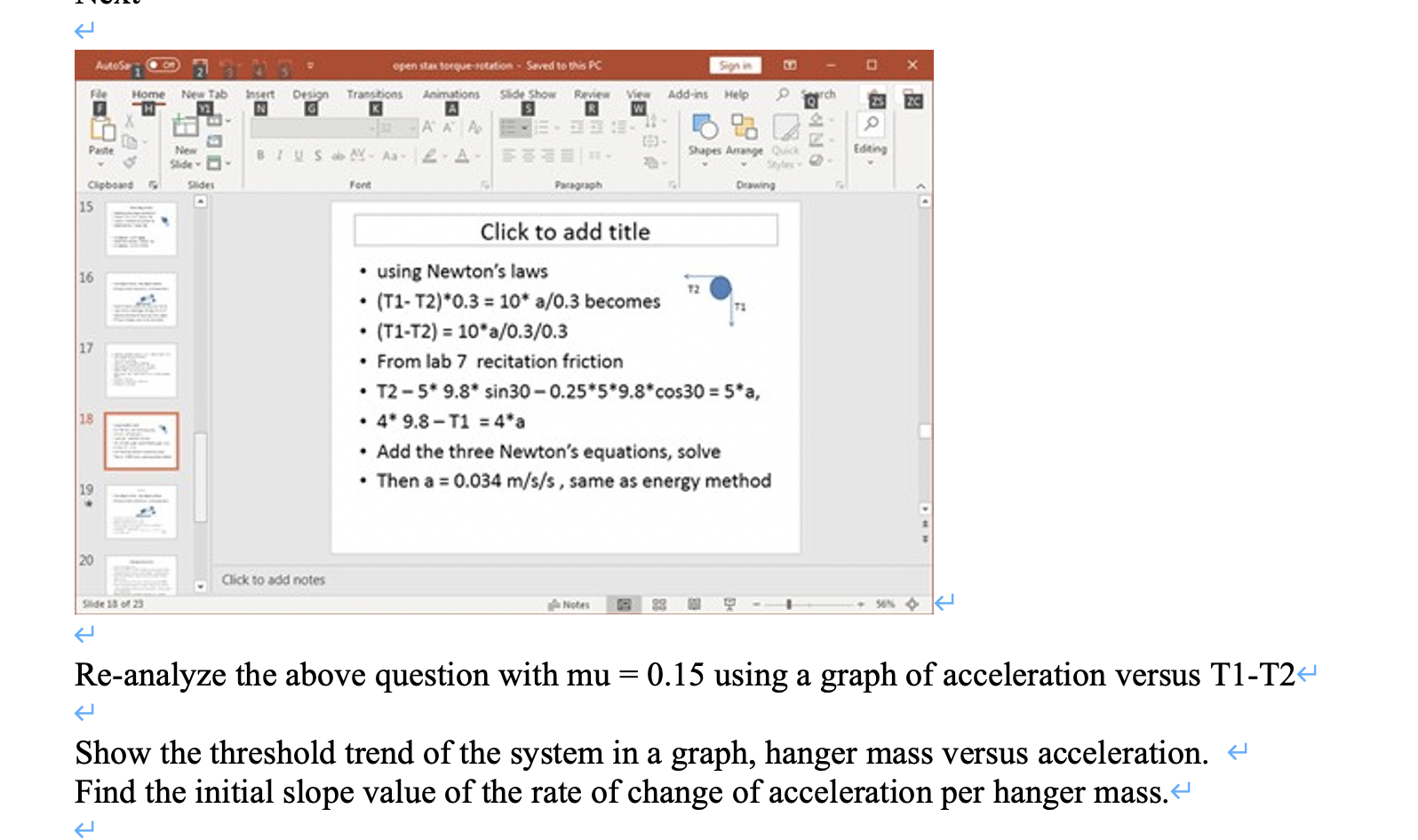 Solved Trend pulley quiz remote = ma Torque = Moment
