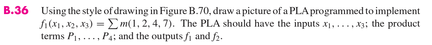 Solved B.36 Using the style of drawing in Figure B.70, draw | Chegg.com