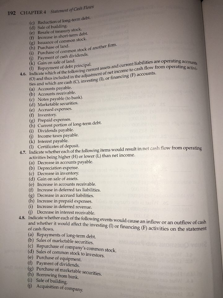 Solved Complete The Following Using The Information From | Chegg.com