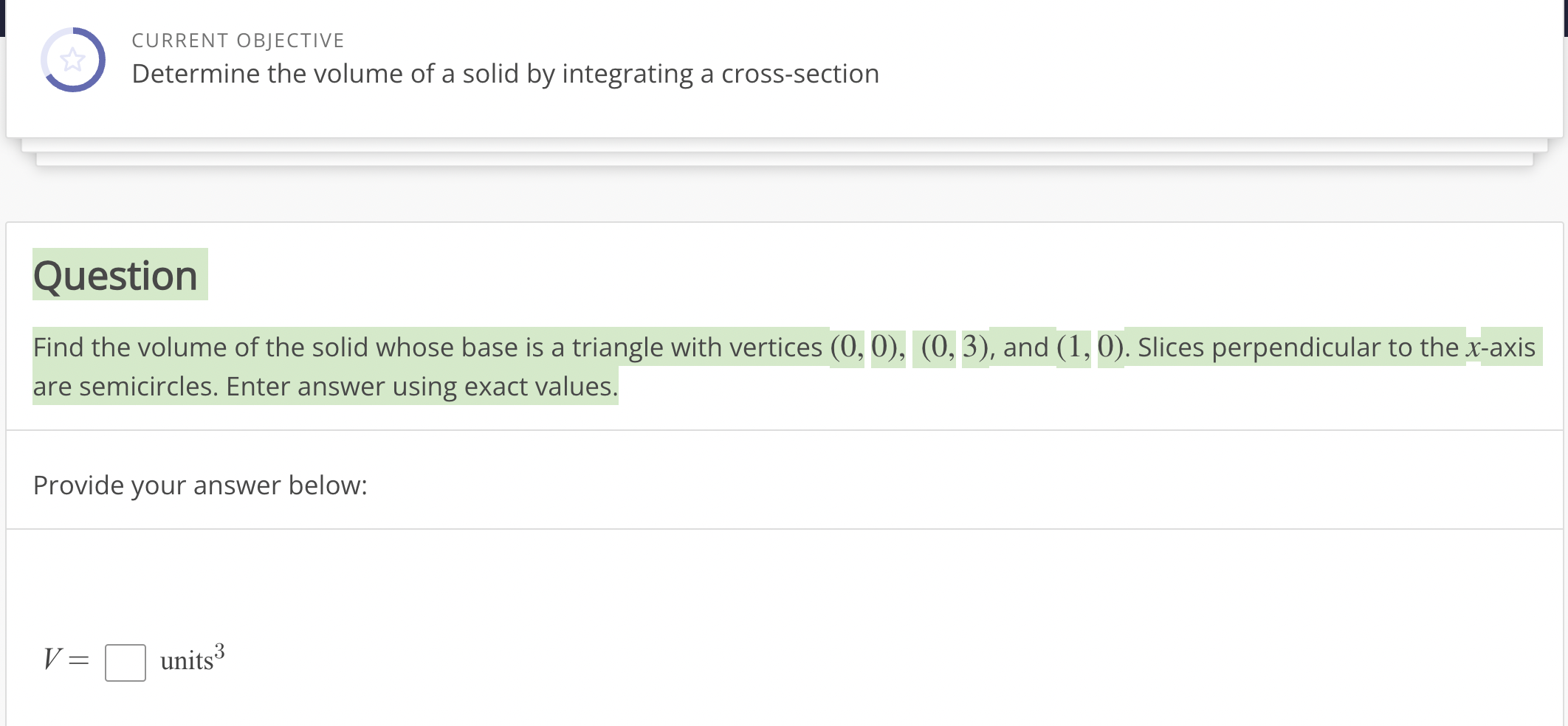 solved-current-objective-determine-the-volume-of-a-solid-by-chegg