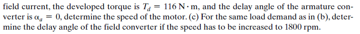 Solved Subject: Control of AC DC Drives Statement: Analyze a | Chegg.com