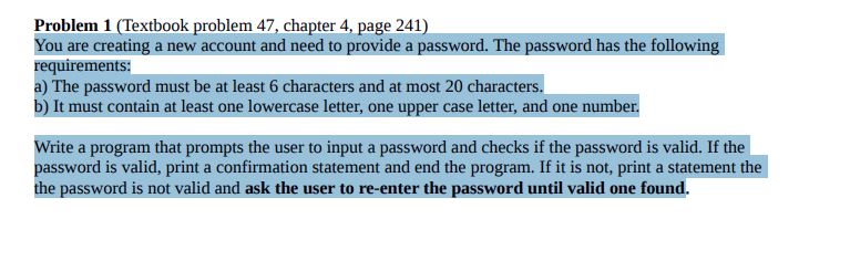 Solved Problem 1 (Textbook problem 47, chapter 4, page 241) | Chegg.com