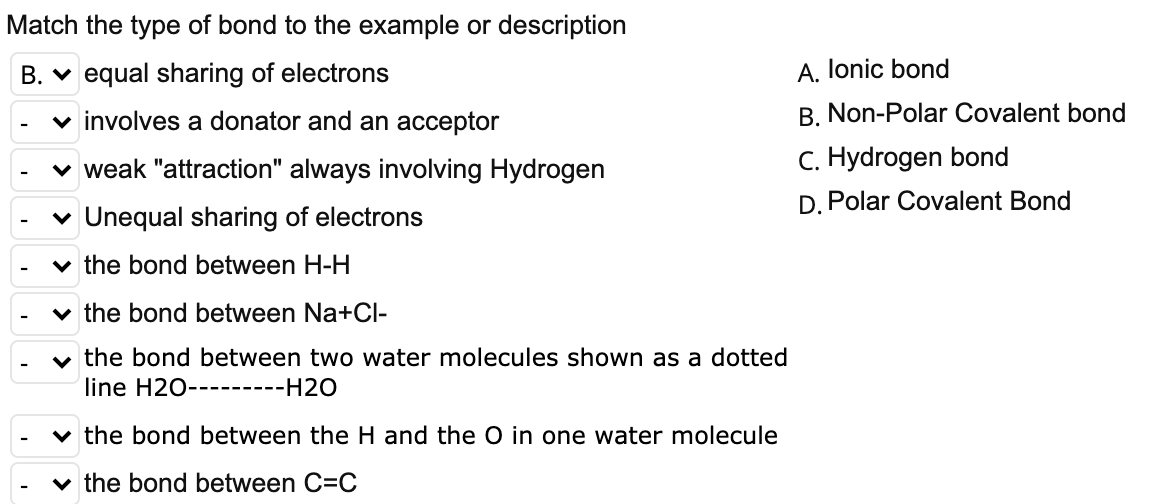 solved-match-the-type-of-bond-to-the-example-or-description-chegg