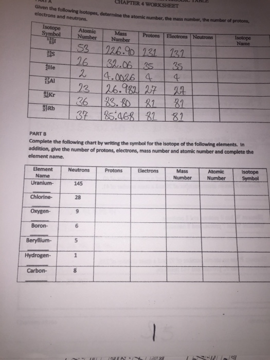 36 Chemistry Atomic Number And Mass Number Worksheet Answers