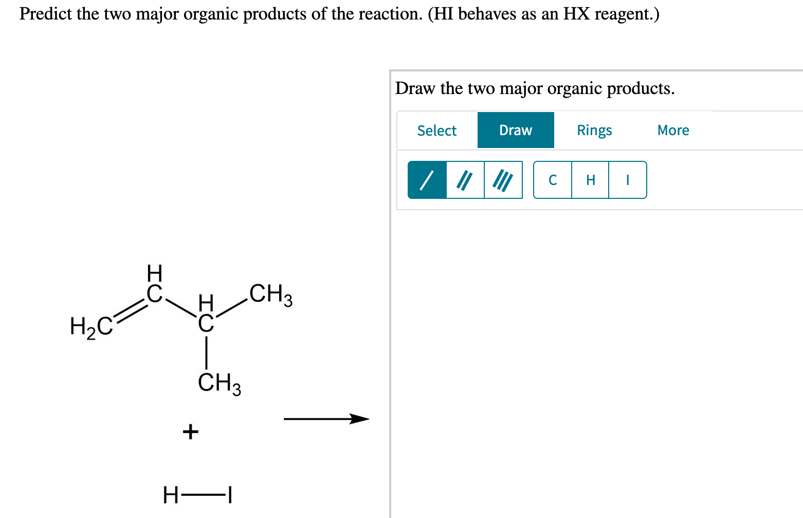 Solved Predict the two major organic products of the