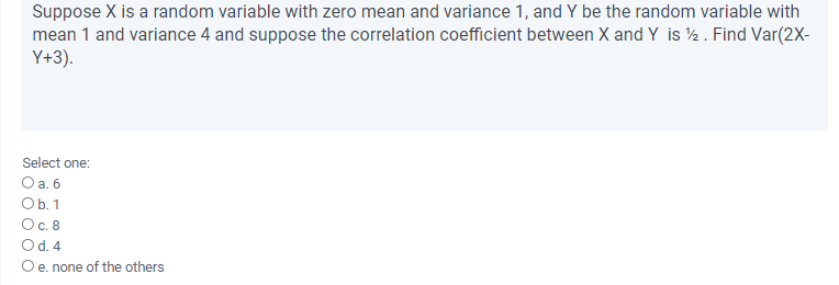Solved Suppose X is a random variable with zero mean and | Chegg.com