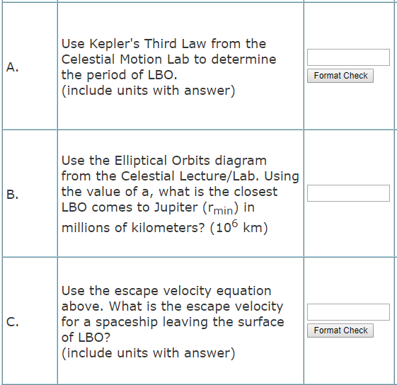 Solved A. Use Kepler's Third Law from the Celestial Motion | Chegg.com