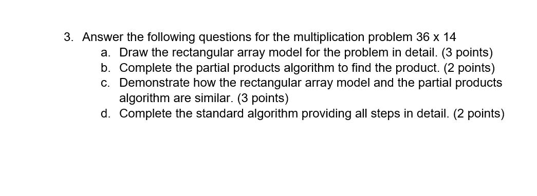 Solved 3. Answer the following questions for the | Chegg.com