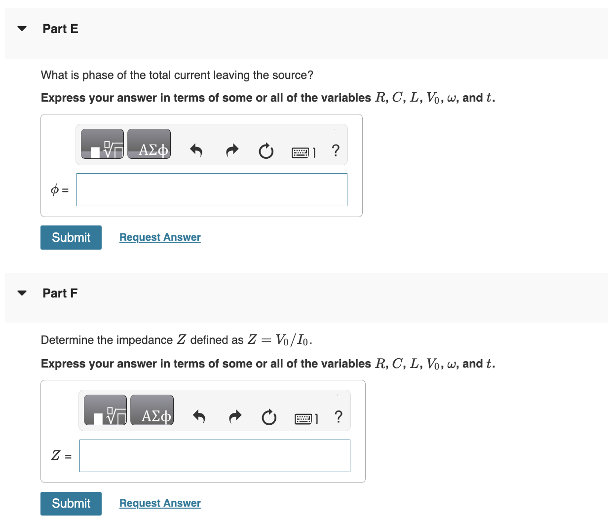 Solved Determine the current as a function of time | Chegg.com