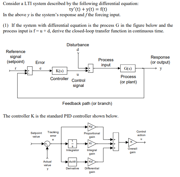 Consider a LTI system described by the following
