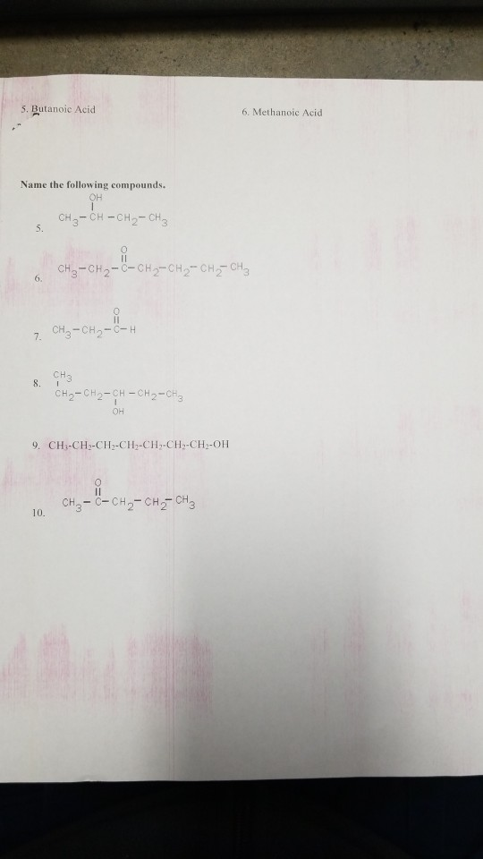 Solved: Basic Organic Nomenclature Packet NOMENCLATURE Wor... | Chegg.com