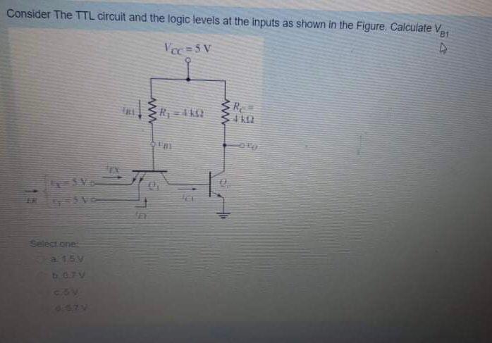 Solved In the basic DTL NAND logic circuit, a resistor RB is | Chegg.com