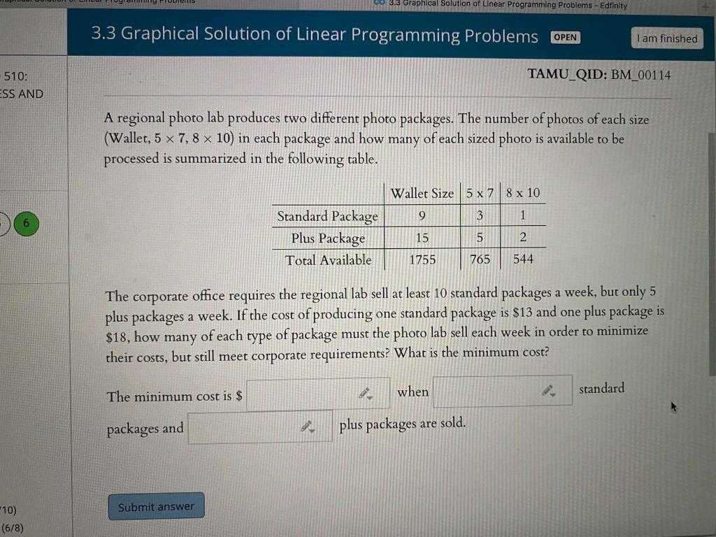 Solved Graphical Solution Of Linear Programming Problems - | Chegg.com