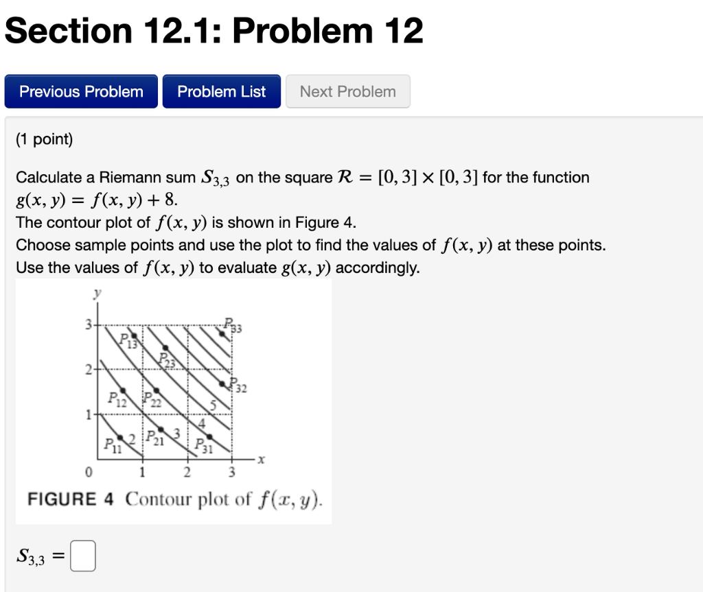 Solved Section 12.1: Problem 12 Previous Problem Problem | Chegg.com