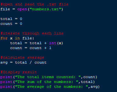Solved In Python please! Assume a file containing a series | Chegg.com