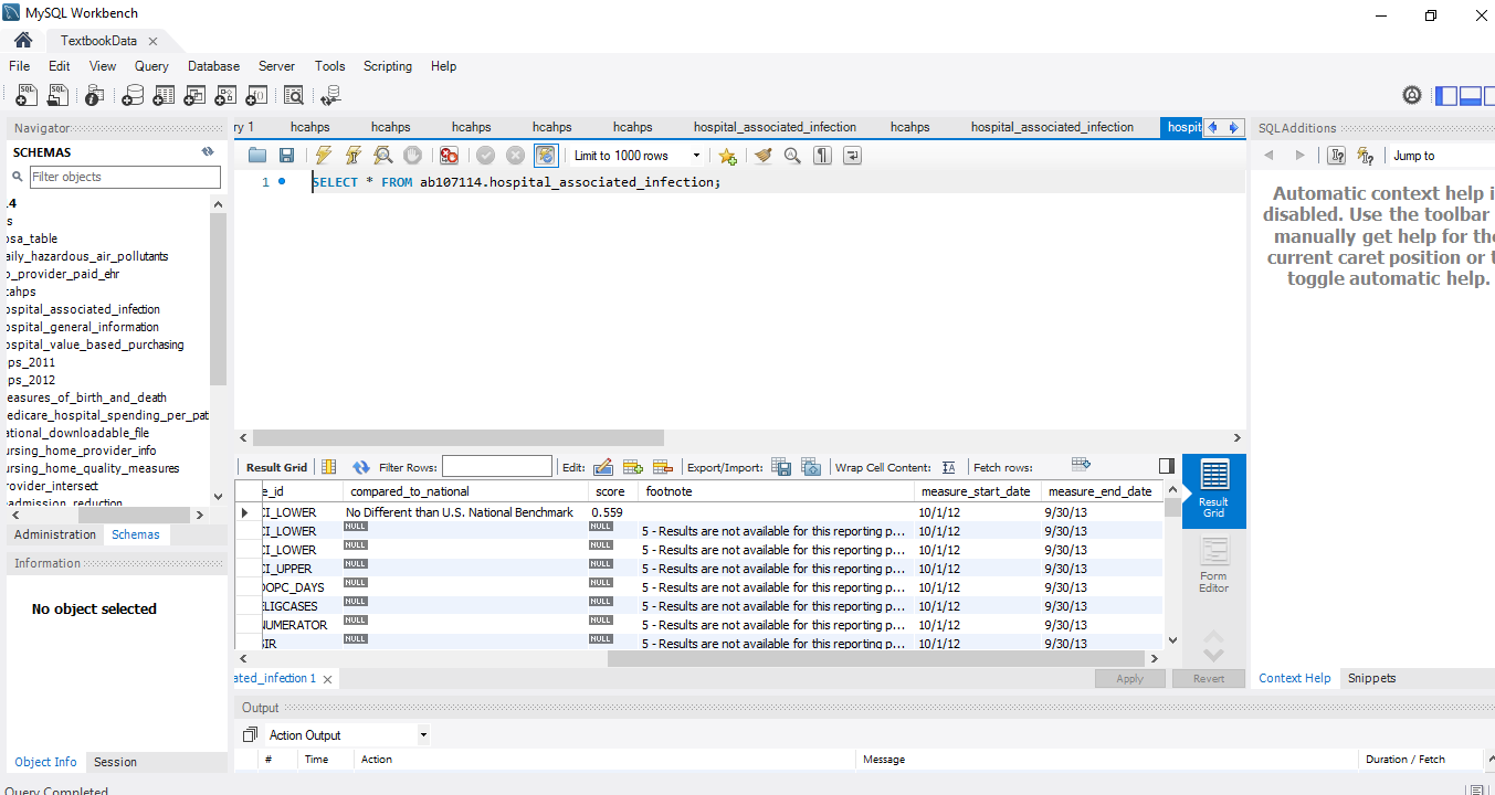 Solved 1. From the hospital_associated_infection table, | Chegg.com