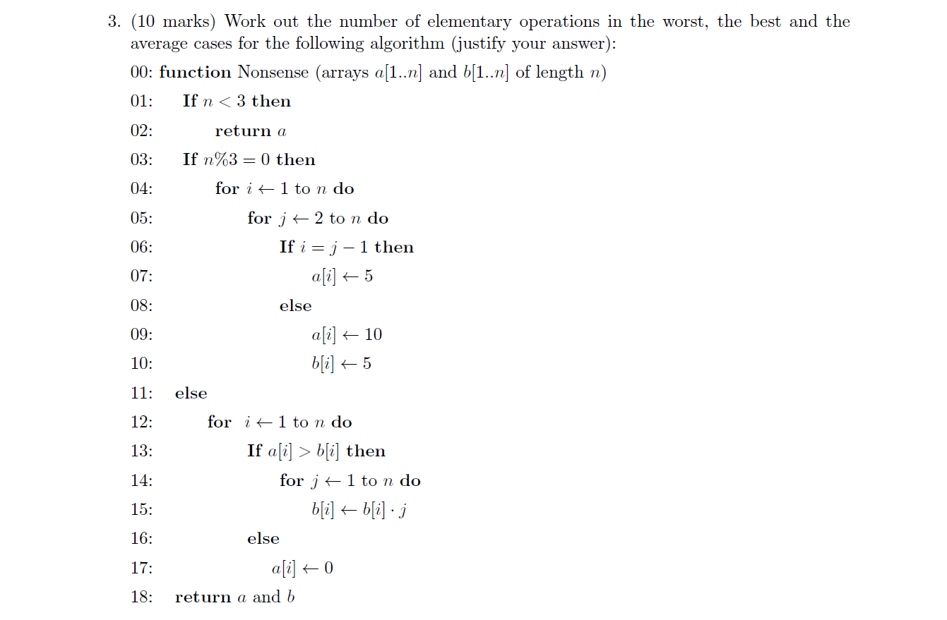 Solved 3. (10 marks) Work out the number of elementary | Chegg.com