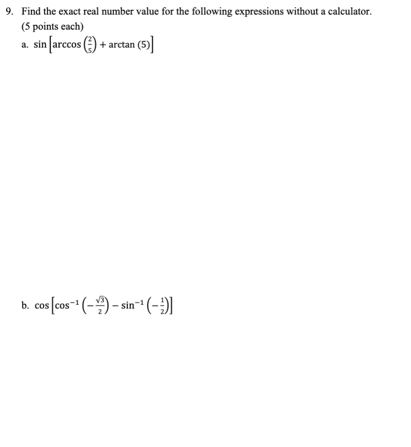 solved-3-find-exact-values-without-a-calculator-draw-a-chegg