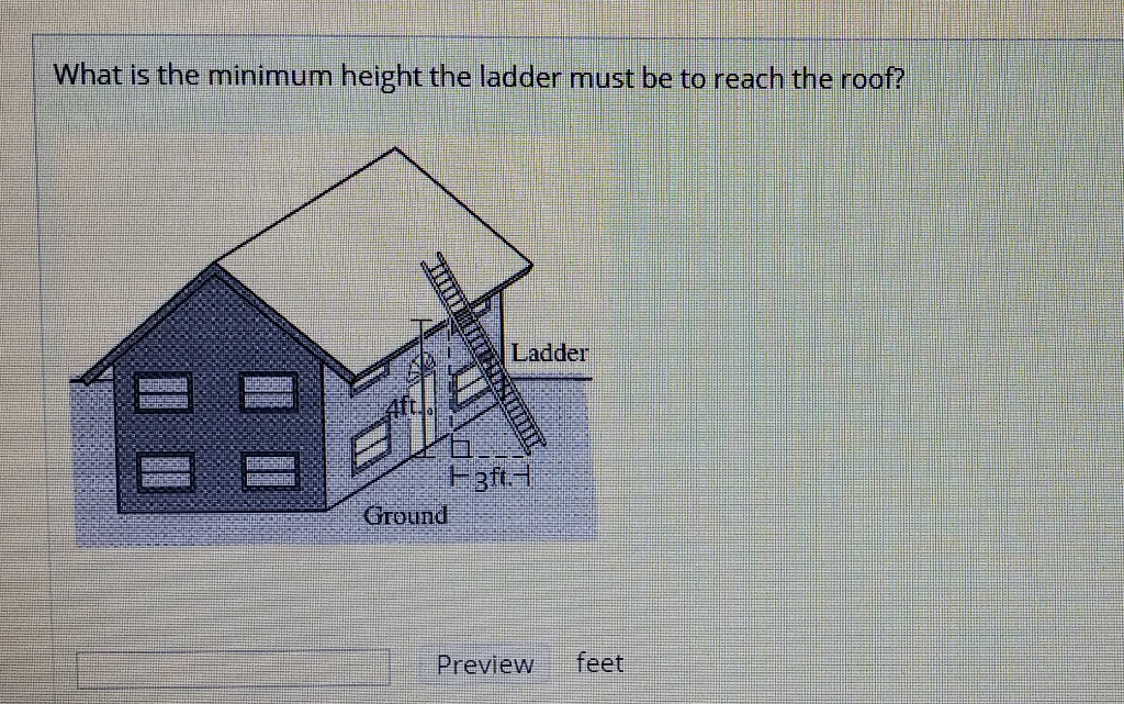 Solved What is the minimum height the ladder must be to
