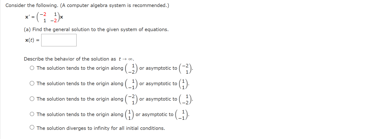 Solved Consider the following. (A computer algebra system is | Chegg.com