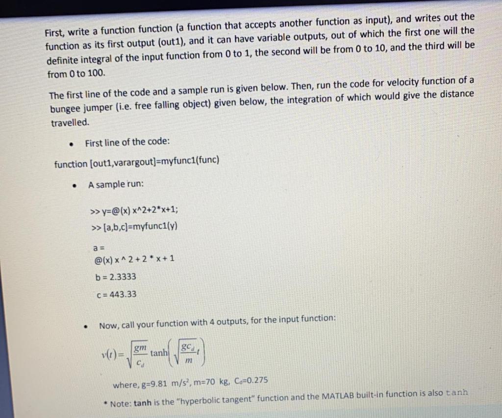 Solved First, write a function function (a function that | Chegg.com