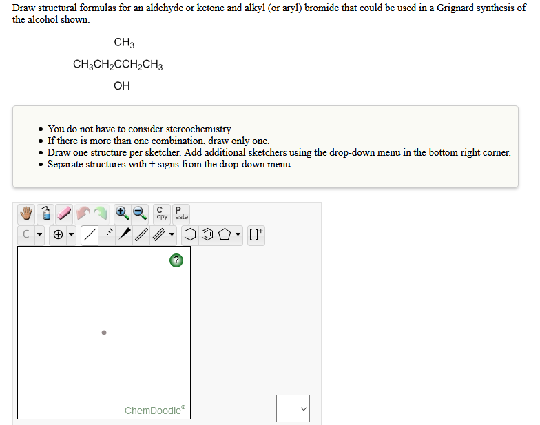 Draw structural formulas for an aldehyde or ketone | Chegg.com