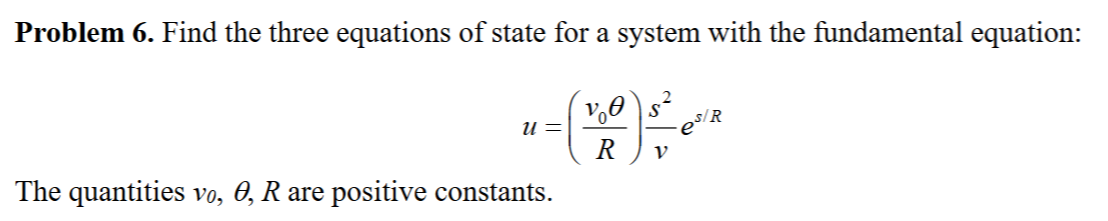 Solved Find the three equations of ﻿state for a system with | Chegg.com