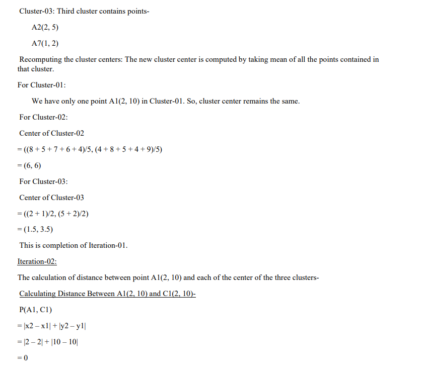 Solved 2.K Means: Read the following implementation of K | Chegg.com