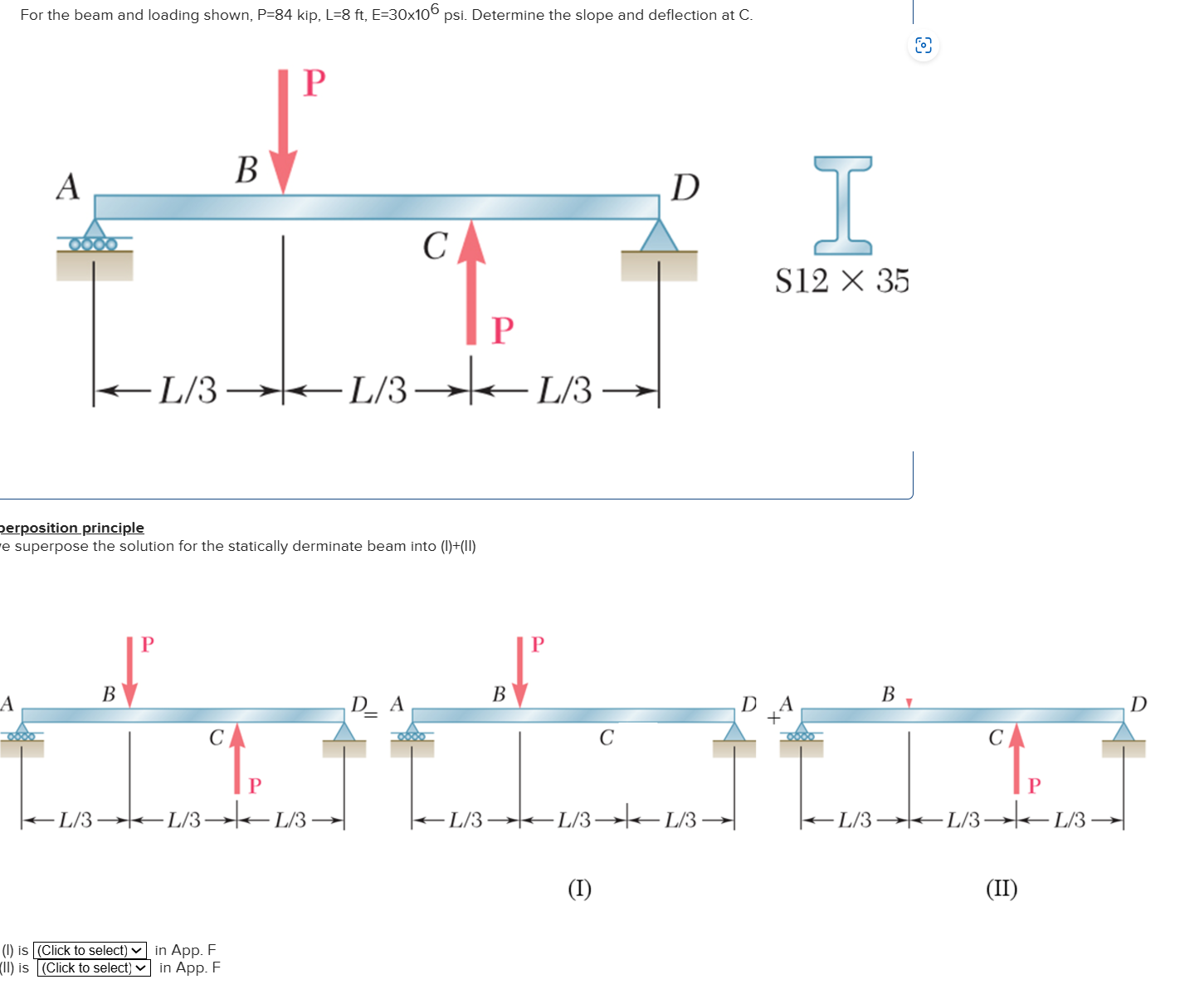 Solved For the beam and loading shown, | Chegg.com