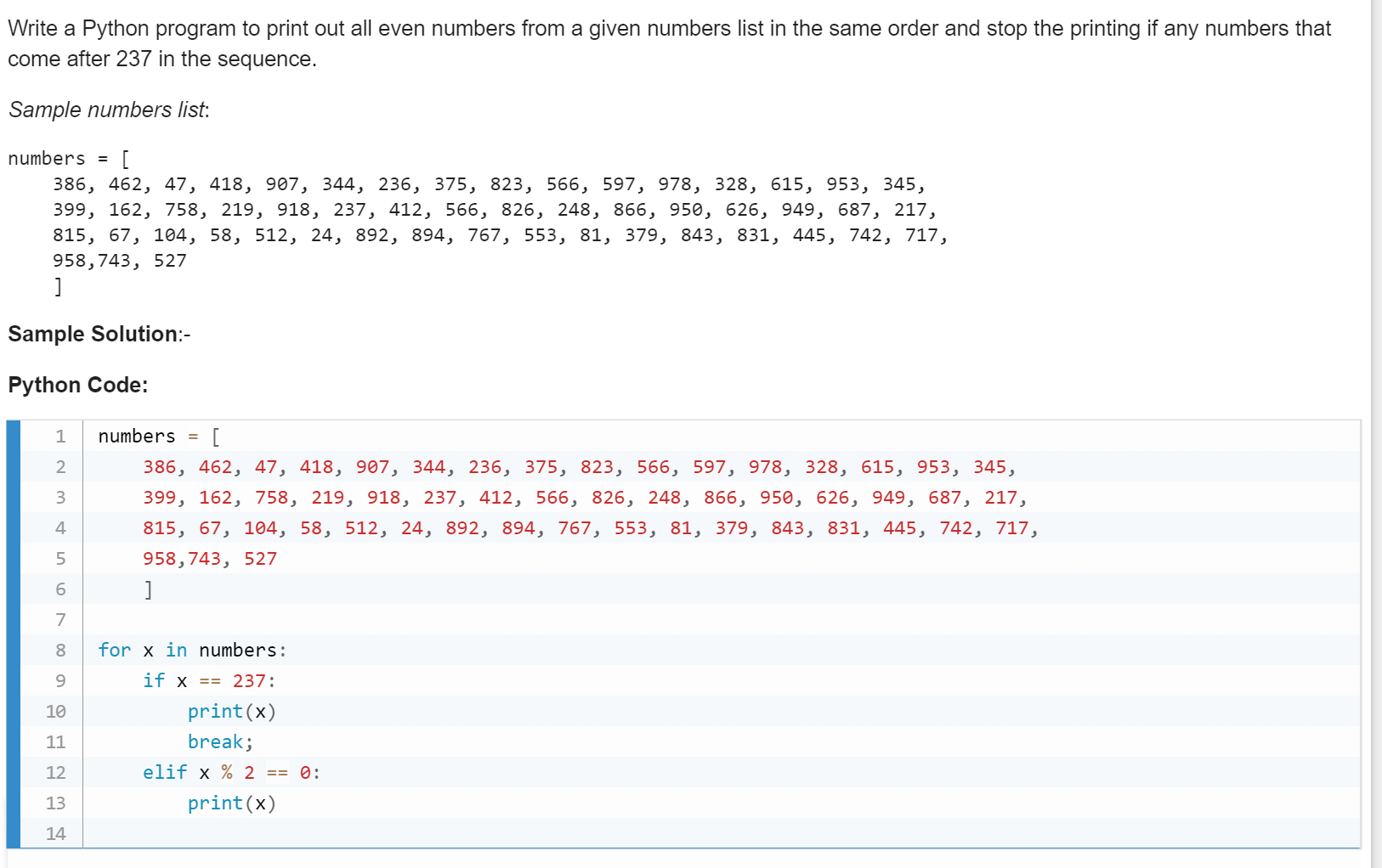 solved-write-a-python-program-to-print-out-all-even-numbers-chegg