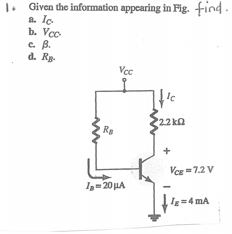 Solved To Given The Information Appearing In Fig. Find. A. | Chegg.com