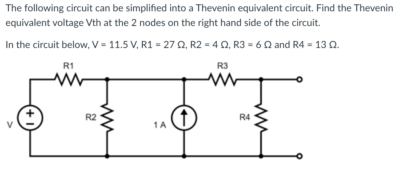 Solved The Following Circuit Can Be Simplified Into A | Chegg.com