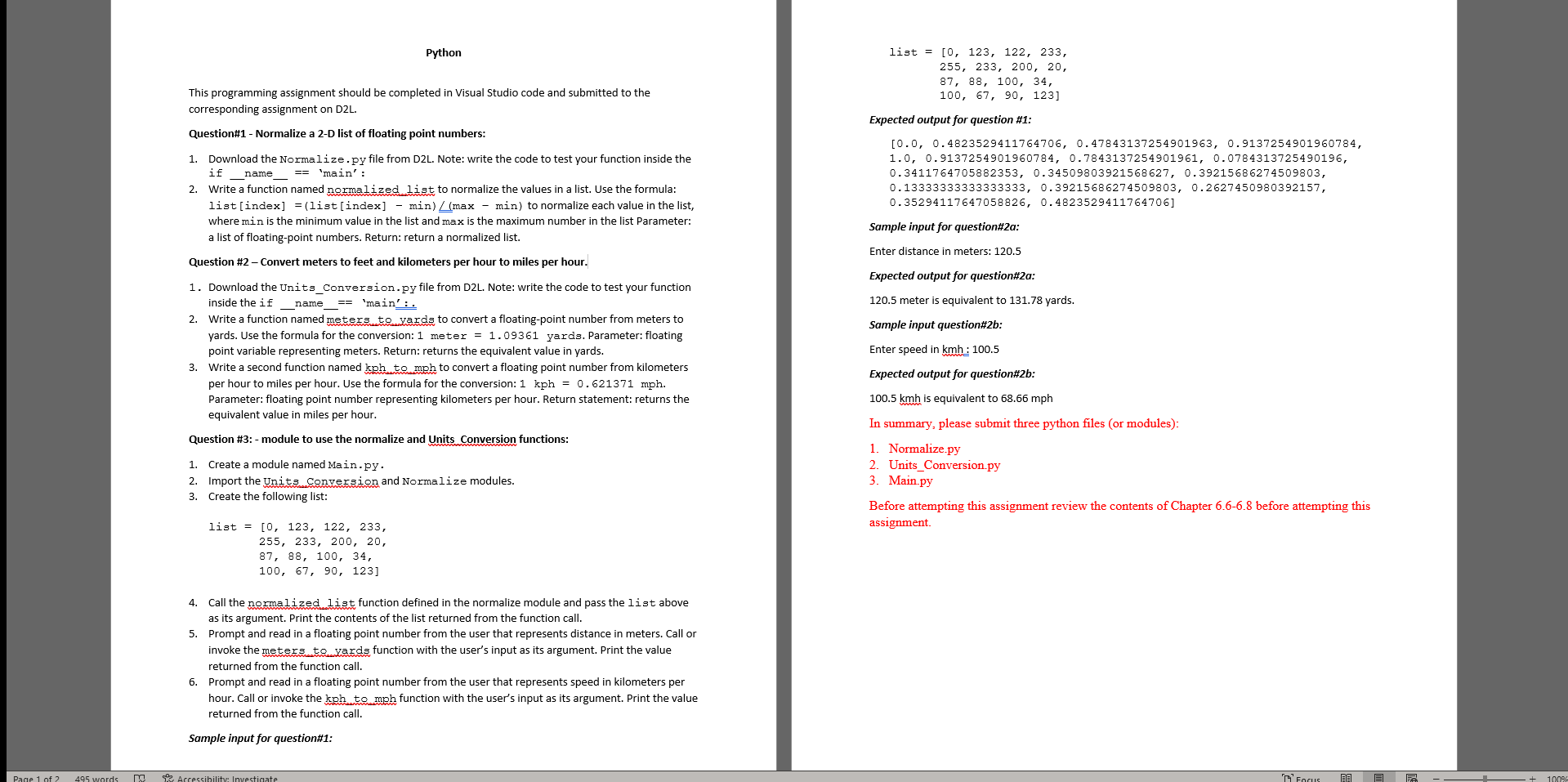 Solved 87,88,100,34, This programming assignment should be | Chegg.com