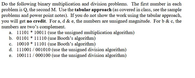 Solved Some examples of how the multiplication & | Chegg.com