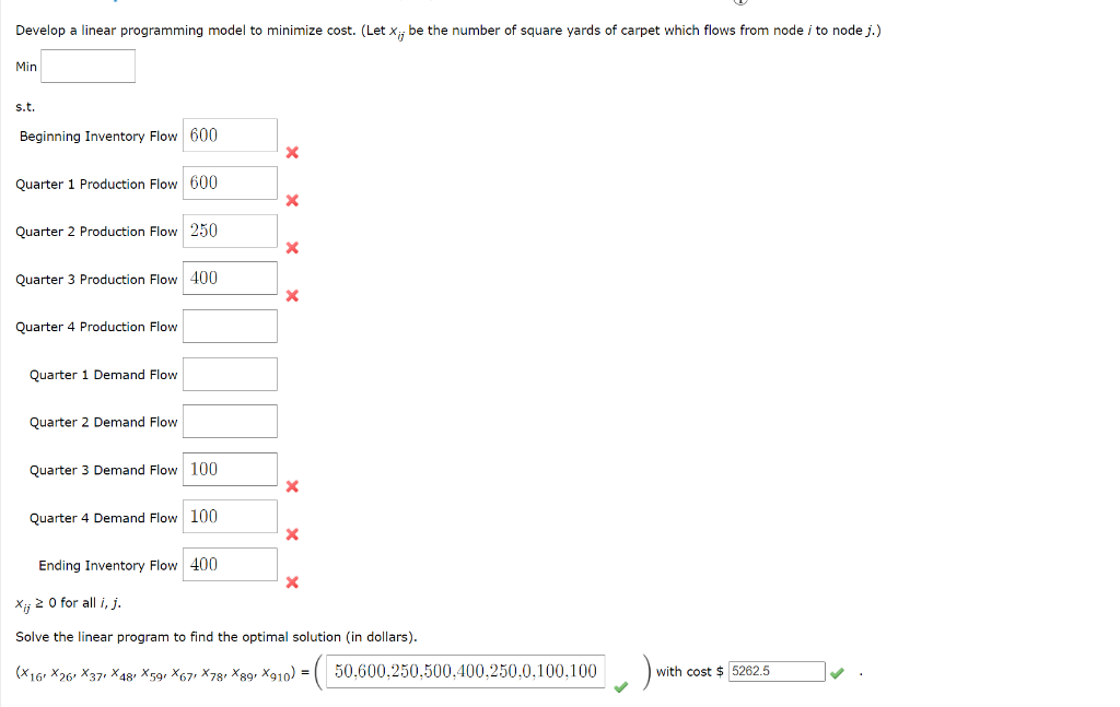 Solved Contois Carpets is a small manufacturer of carpeting