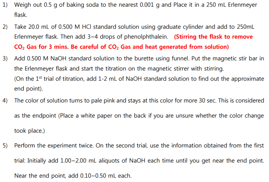 Solved Lab Questions for Analysis of Baking Soda (3
