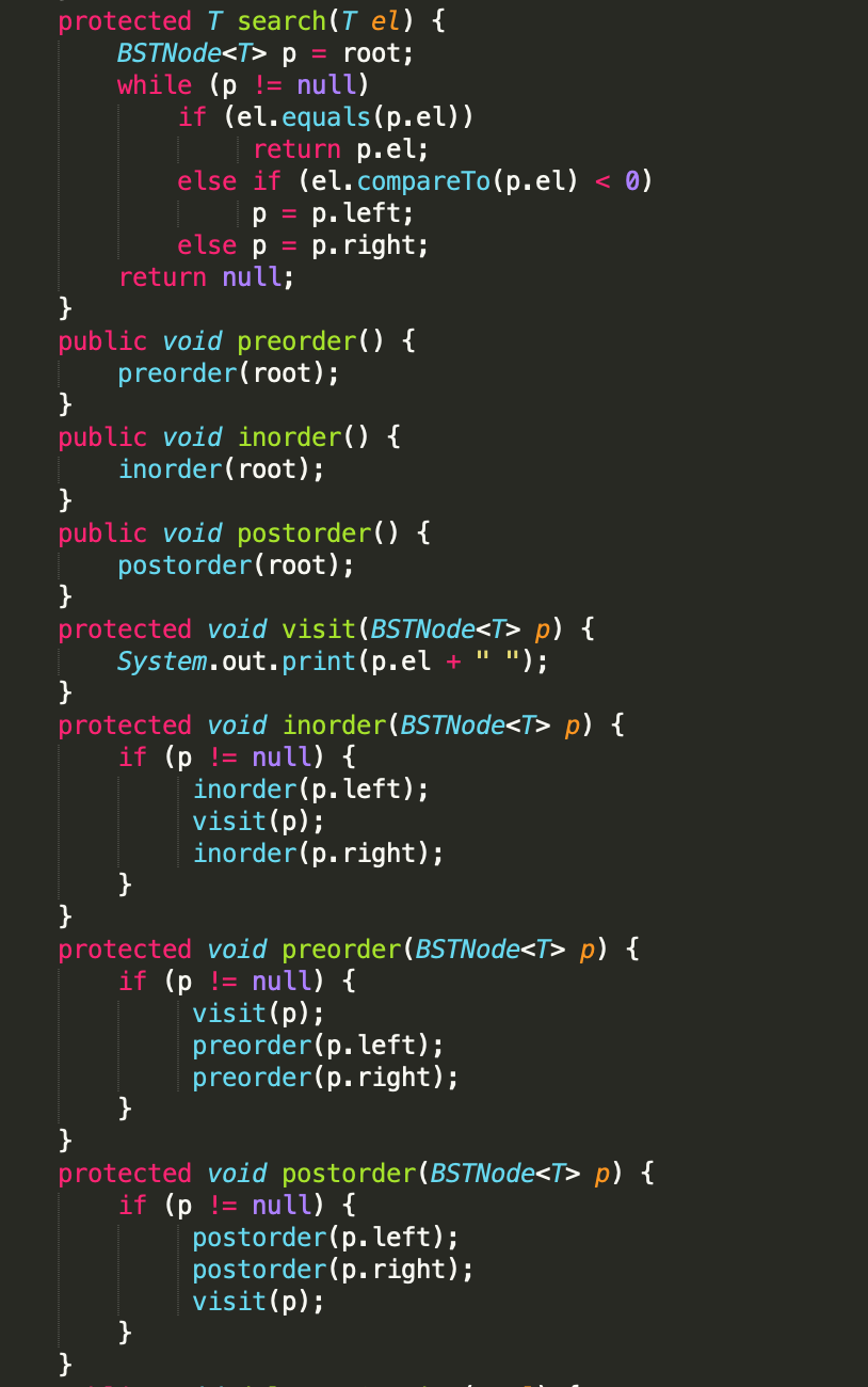 Solved Given A Binary (search) Tree, Design And Implement | Chegg.com