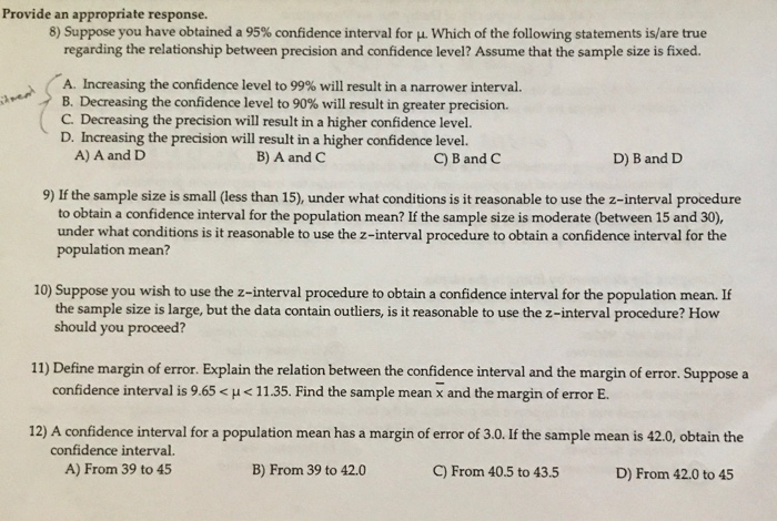 Solved Provide An Appropriate Response Suppose You Have