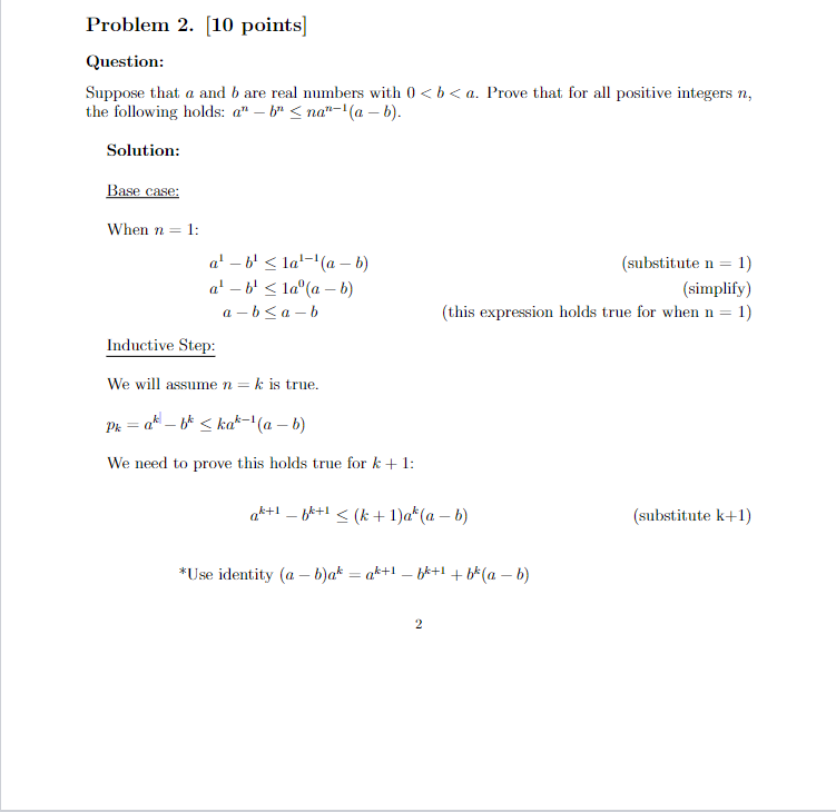 Suppose That A And B Are Real Numbers With 0 | Chegg.com