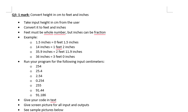 Cm height in feet and outlet inches