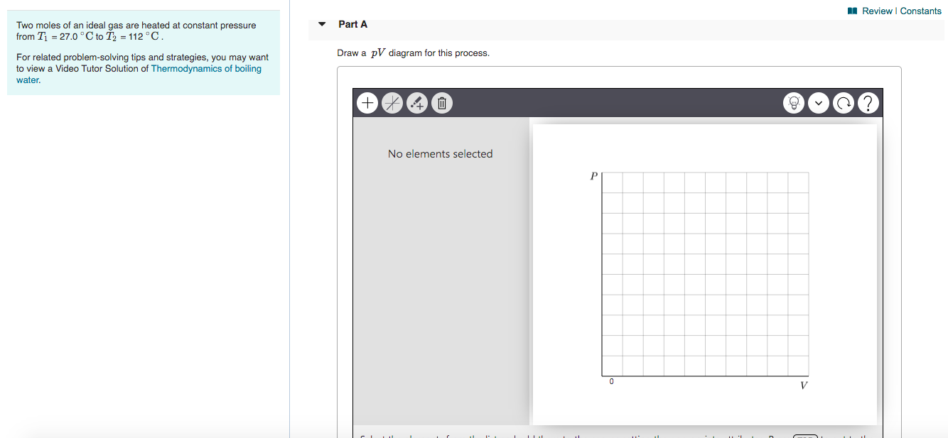Solved A Review Constants Part A Two moles of an ideal gas | Chegg.com