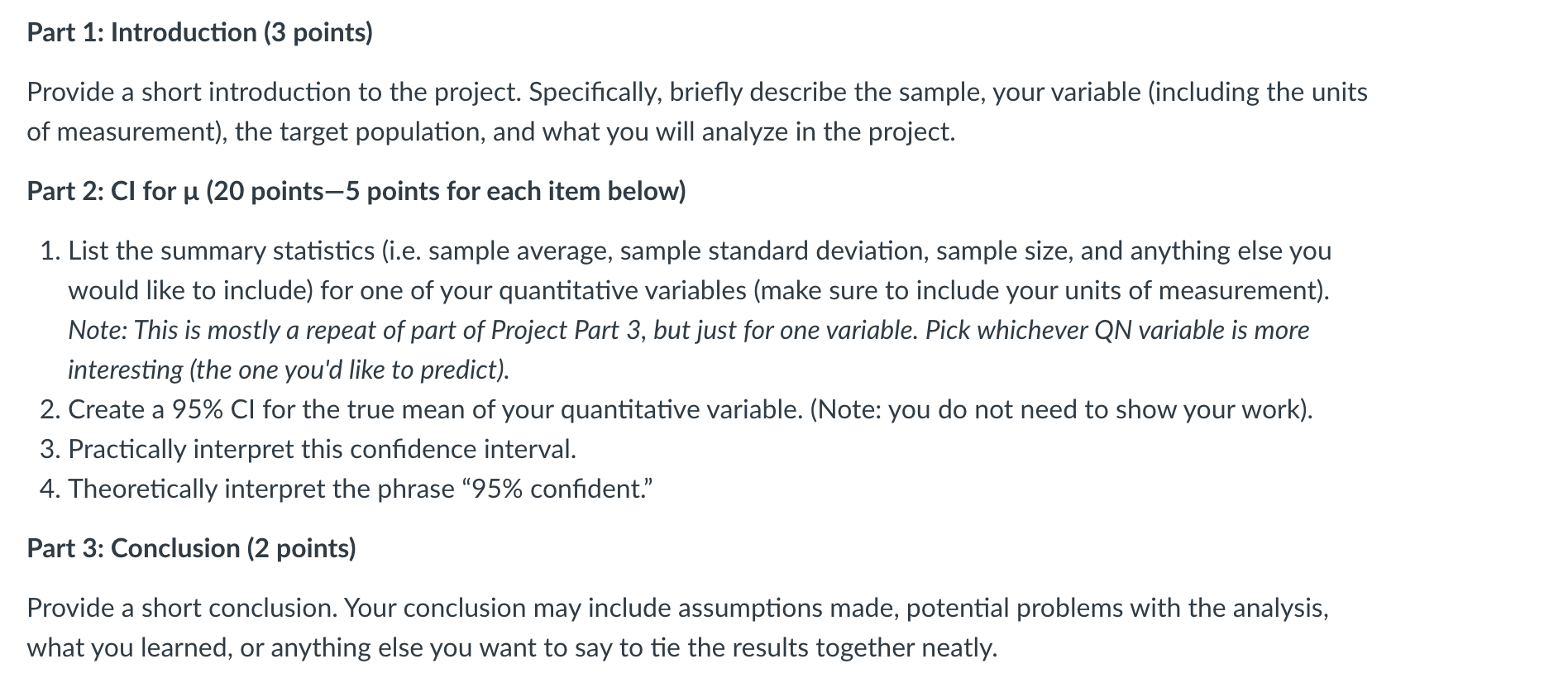 Part 1: Introduction (3 Points) Provide A Short | Chegg.com