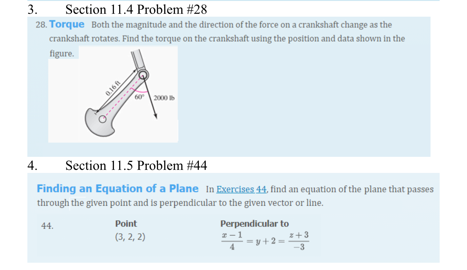 Solved 3. Section 11.4 Problem #28 28. Torque Both The | Chegg.com