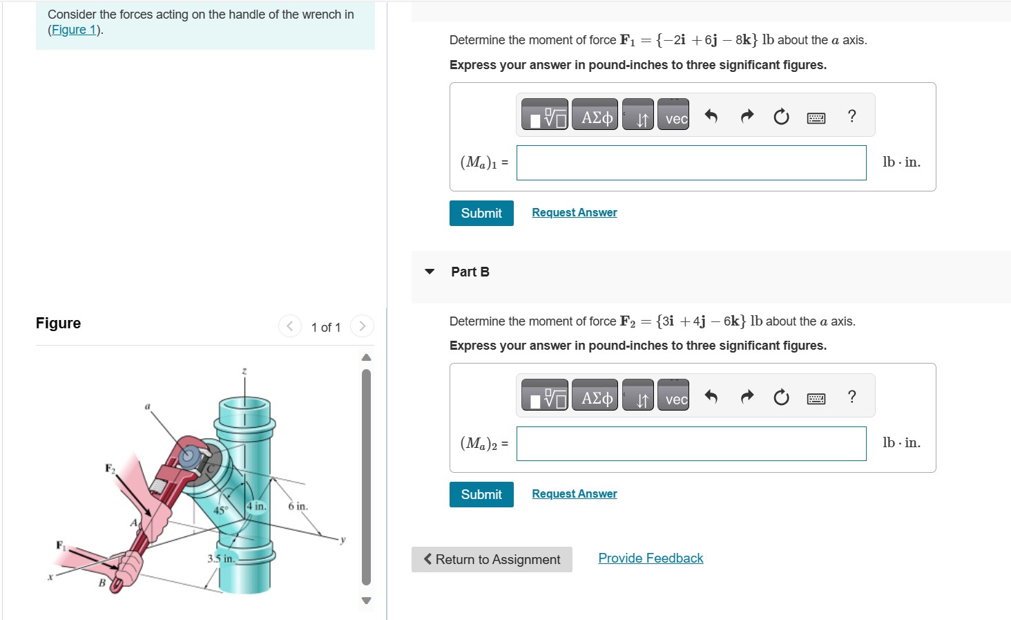 Solved Consider the forces acting on the handle of the | Chegg.com