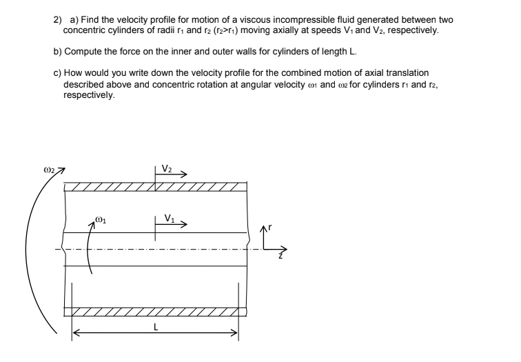 Solved a) Find the velocity profile for motion of a | Chegg.com